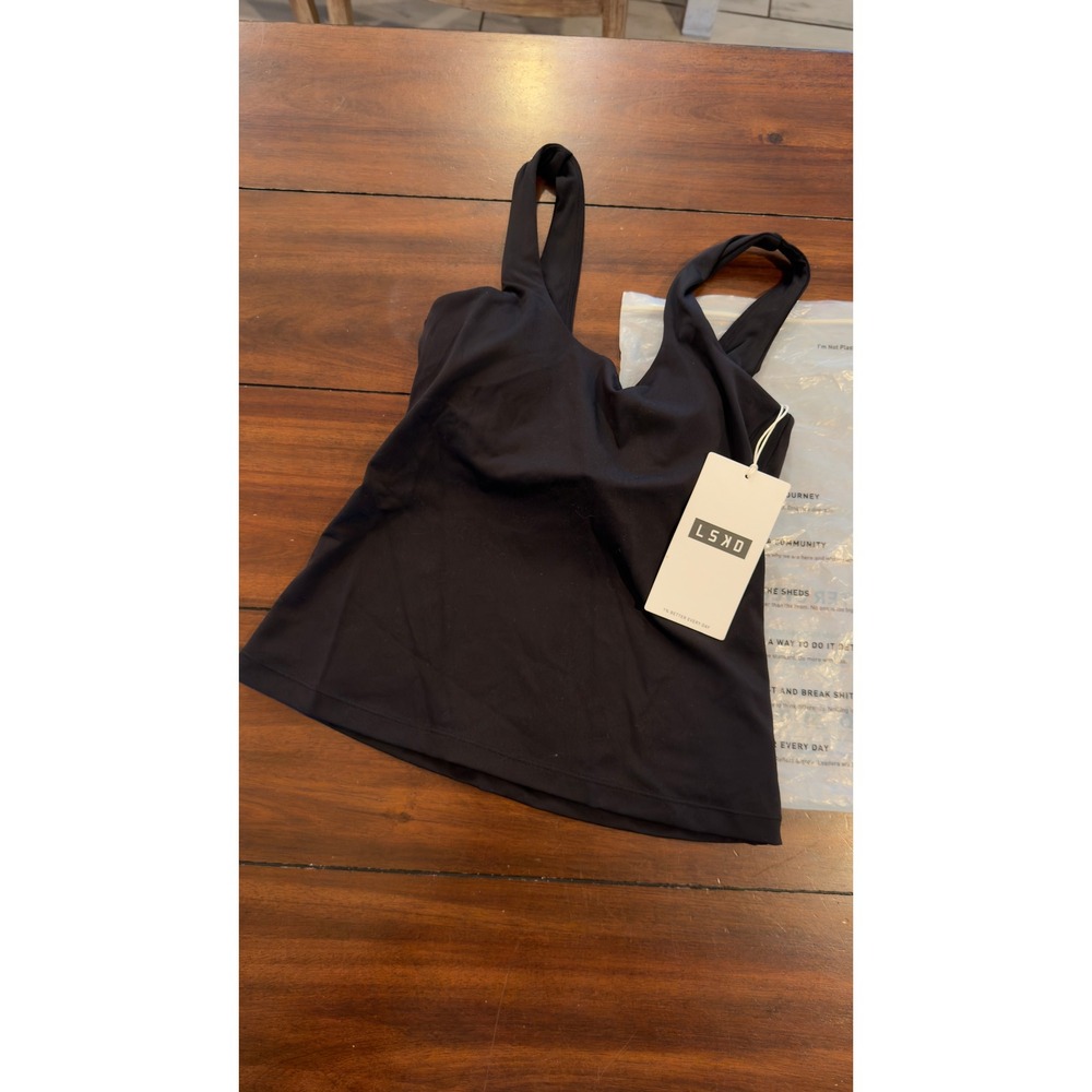 LSKD Staple Active Shelf Bra‎ Tank Black ZephyrLUXEWomens Size S NEW NWT